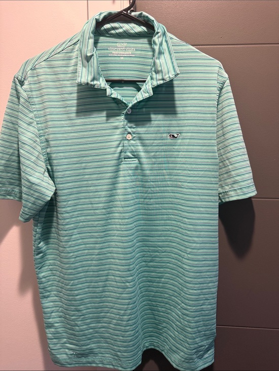 Vineyard Vines Other - Vineyard Vines Striped Polo Shirt - Aqua/Seafoam size medium
